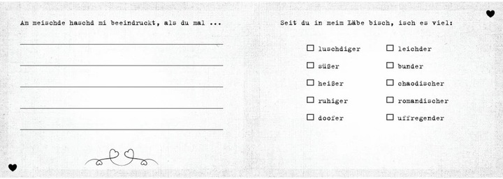 Produktbild Was ich an dir liebe – Warum du mei Herzle bisch (Deutsch, Alexandra Reinwarth, 2020)