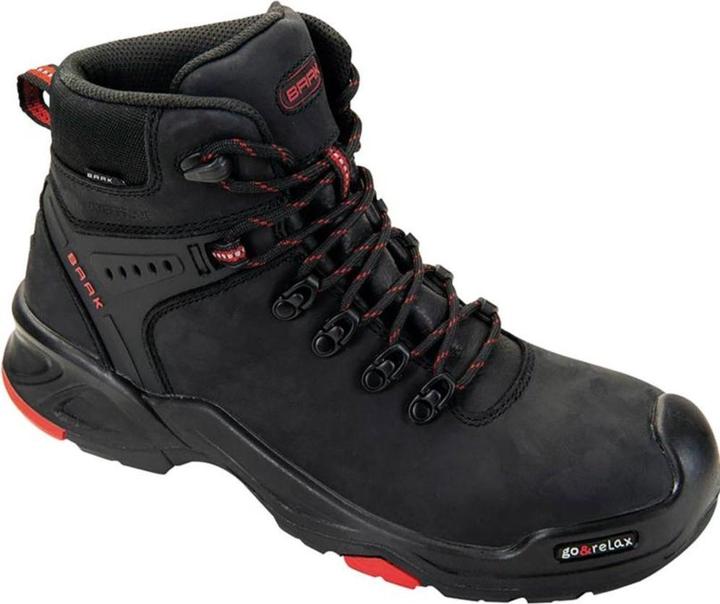 Produktbild Baak Sicherheitsstiefel Bailey S3 schwarz/rot Gr.38 (38)