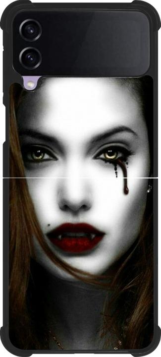 Produktbild PhoneLook Hülle Silikon schwarz Halloween 2023 gothic vampire (Samsung Galaxy Z Flip3)
