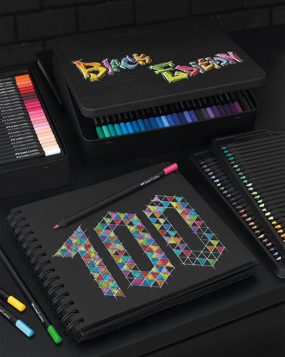 Actual product image Faber-Castell Matite colourate Black Edition (Multicoloured, 100 x)