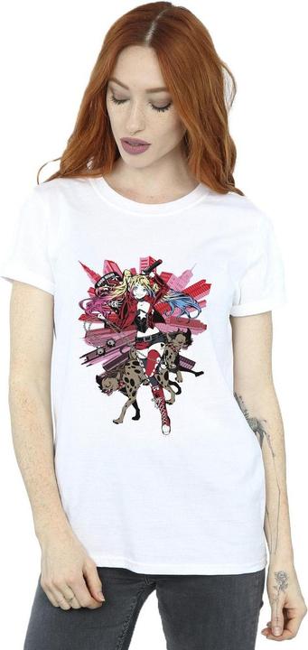 Produktbild Harley Quinn Hyänen BaumwollBoyfriend TShirt (L)