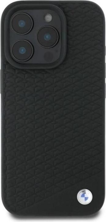 Produktbild BMW BMHMP16L23RDDK iPhone 16 Pro 6.3" czarny/black hardcase Sign Leather Diamond Metal Logo MagS (Apple iPhone 16 Pro)