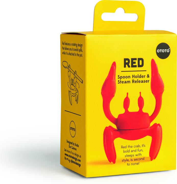 Actual product image Ototo Spoon holder & Steam Releaser - Red (OT905)