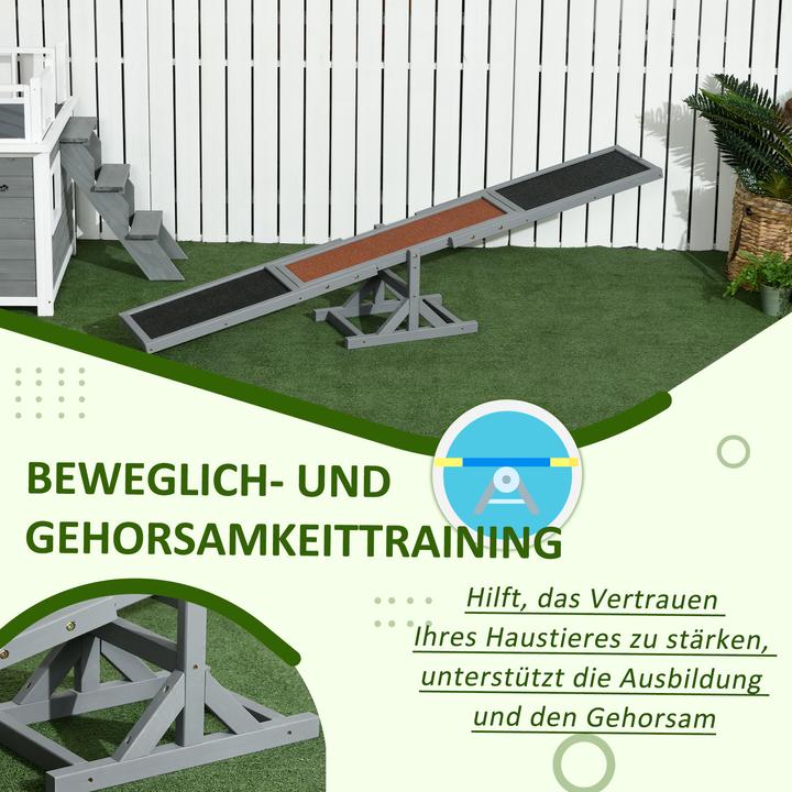 Produktbild PawHut Hundewippe mit Anti-Rutsch Belag (Agility)