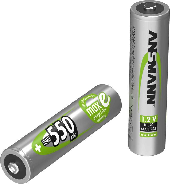Produktbild Ansmann HR03 Micro 550 mAh (4 Stk., AAA, 550 mAh)