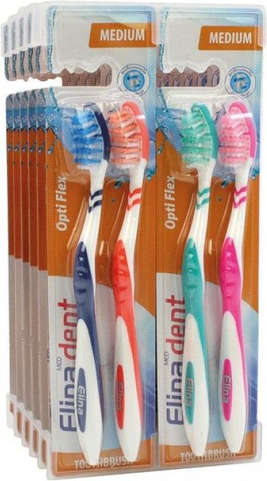 Actual product image Magni Toothbrush Elina 2-piece Flexident med (Medium, 2 x)