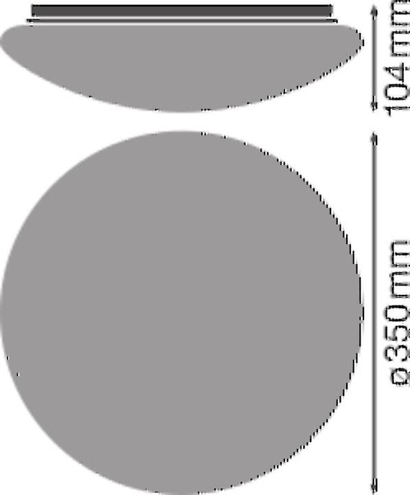 Actual product image Ledvance LED SF CIRCULAR 350 COVER Surface Circular Cover