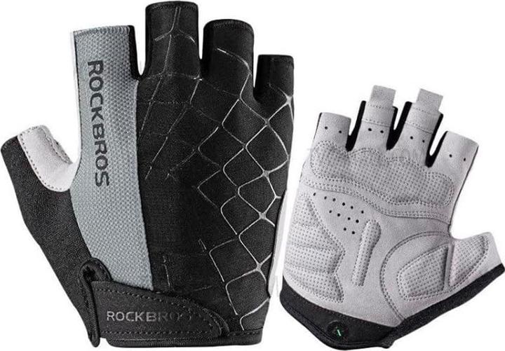Rockbros S109GR cycling gloves, size S - gray