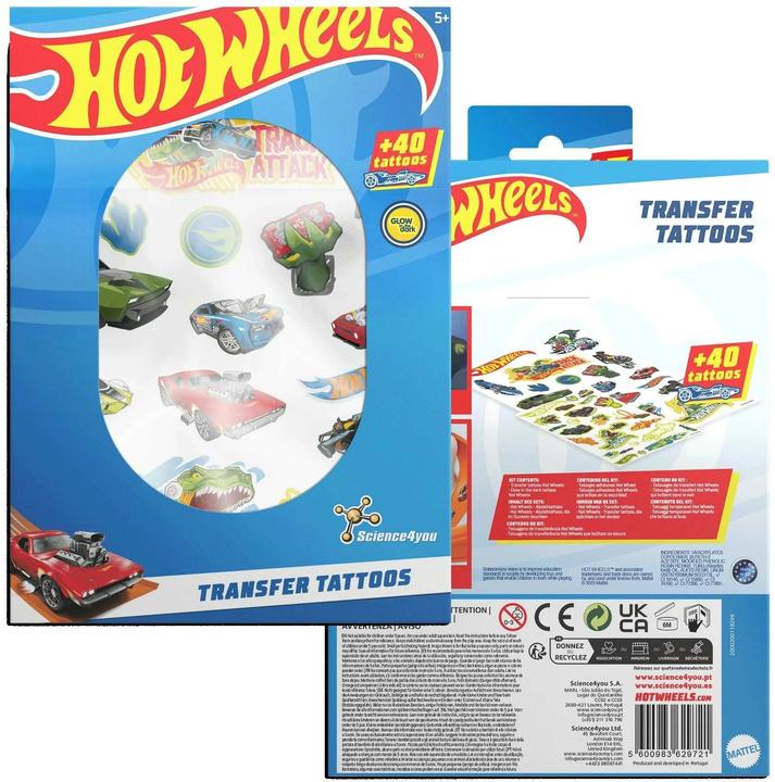 Actual product image Science4you Hot Wheels - Kindertattoos