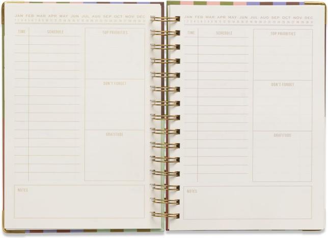 Produktbild Designworks Undated 13 Mo Perpetual Planner - Bold Stripe (A5, 1 Tag / 1 Seite)