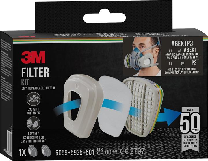Produktbild 3M Filterkit ABEK1P3 (ABEK1P3, 1 x)