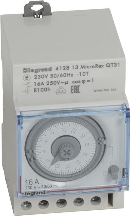 Productafbeelding Legrand MicroRex QT31 230V 50-60Hz 412813 Dagschakelklok, kwarts