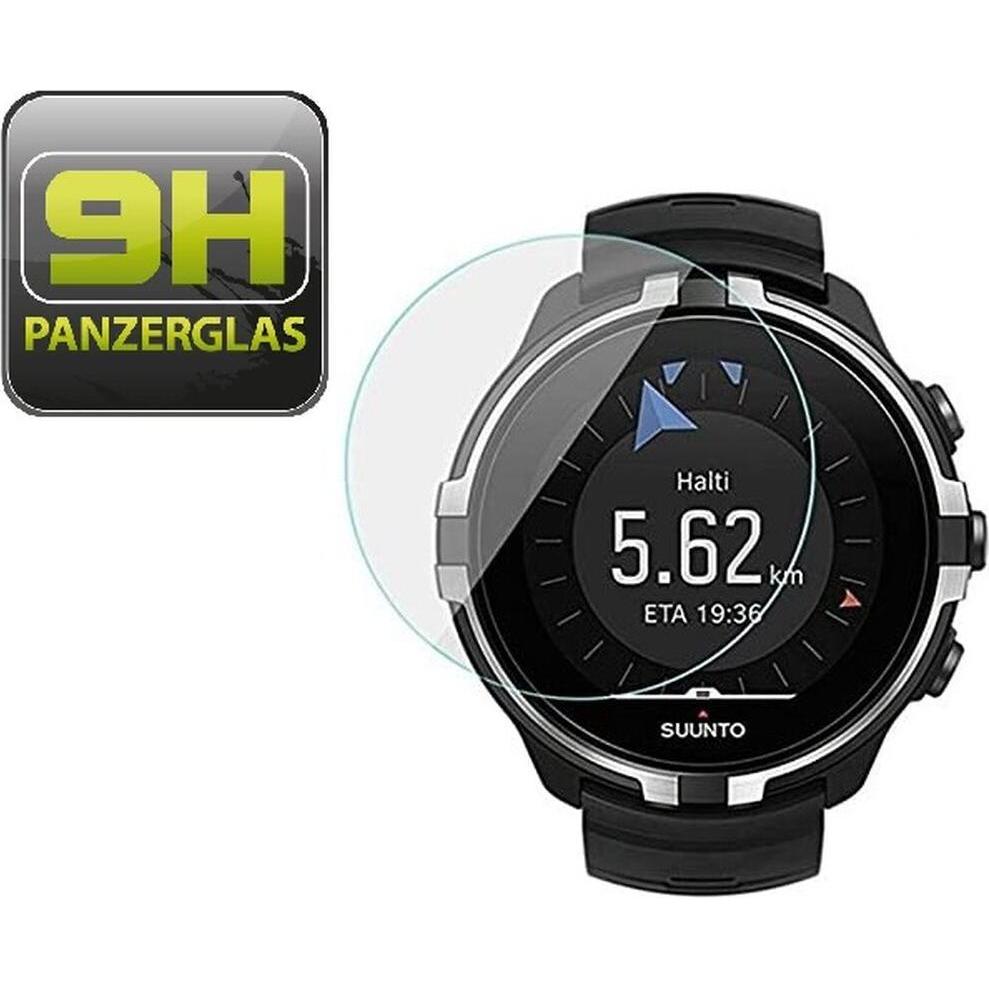 Protectorking 2x echtes Tempered 9H Panzerhartglas 3D KLAR, Smartwatch Schutzfolie