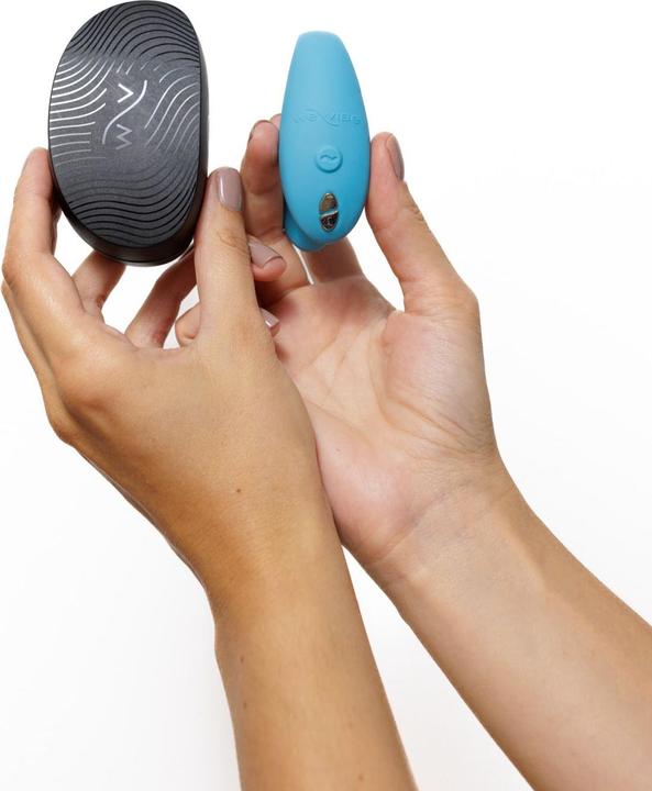 Actual product image We-Vibe Sync Go Remote Control Rechargeable Clitoral and G-Spot Vibrator (Blue)