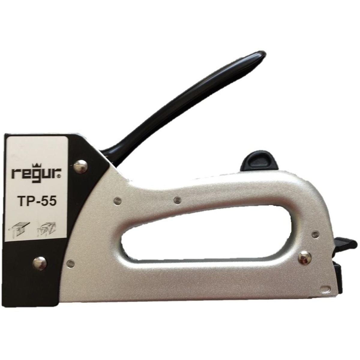 Regur, Tacker + Nagelpistole, Spezialtacker TP 55 silber/schwarz