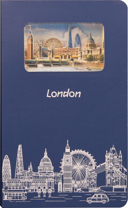 Image du produit Carnet 3D (A5, À rayures, Couverture rigide)