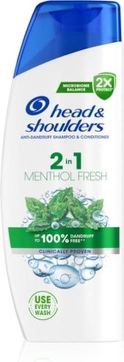 Produktbild Head & Shoulders Menthol Fresh 2in1 Shampoo und Spülung - 330 ml (330 ml, Flüssiges Shampoo)