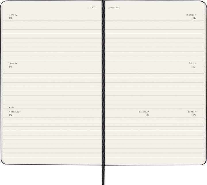 Actual product image Moleskine Geschäftsagenda Hard Cover Weekly (13 x 21 cm, English)