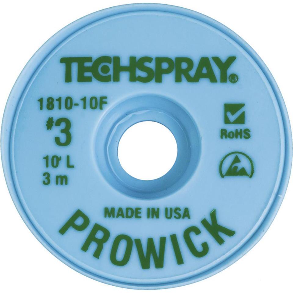 Techspray Entlötlitze Premium, 1,9 mm, 3,0 m, grün (Entlötlitze), Lötgerät Zubehör, Grün
