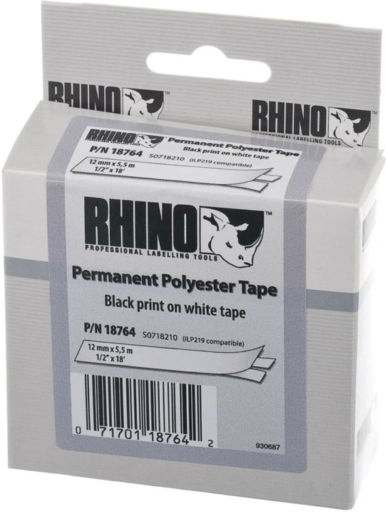 Immagine prodotto Dymo Etichette in poliestere RhinoPRO (0.90 cm, Bianco)