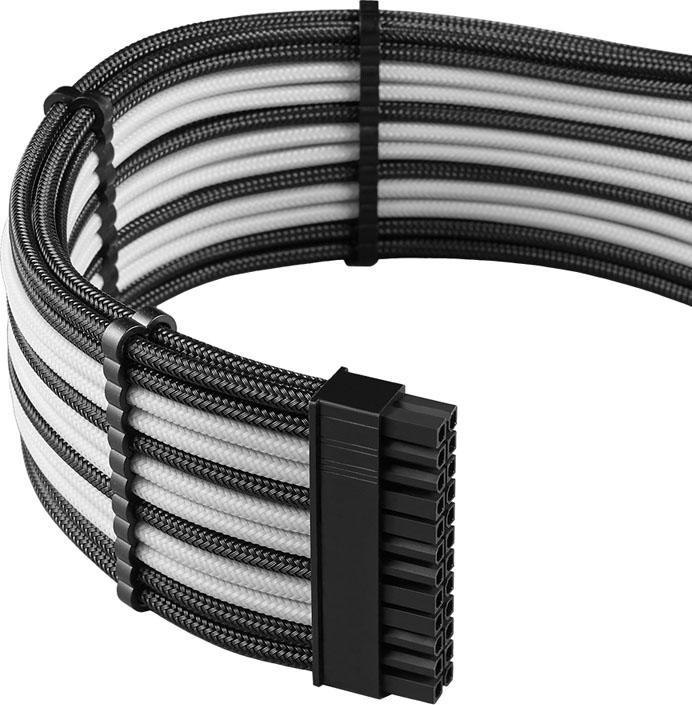Actual product image CableMod C-Series PRO ModMesh 12VHPWR Cable Kit for Corsair RM, RMi, RMx (Black Label) - black/white