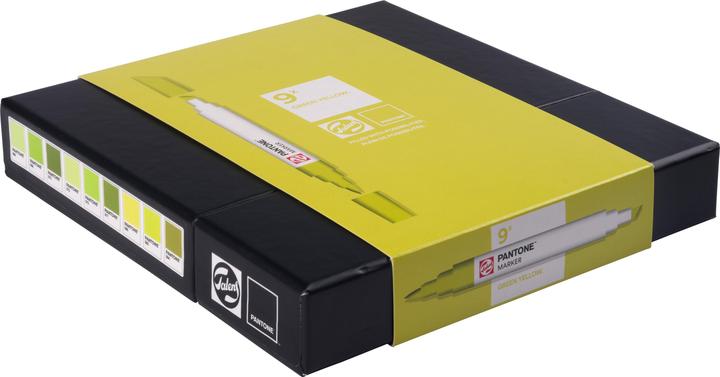 Produktbild Talens Pantone Marker Set 9x Gelb/Grün, Strichstärke: Keine (9x)