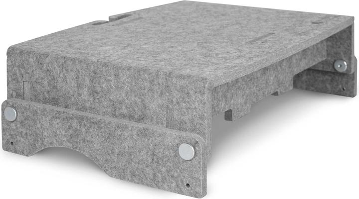 Produktbild Bakker Elkhuizen Monitorständer Q-Riser 110 Circular, grau retail (Tisch, 30", 10 kg)