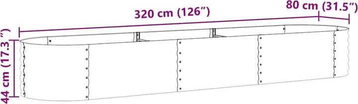 Actual product image vidaXL Metallpflanzer