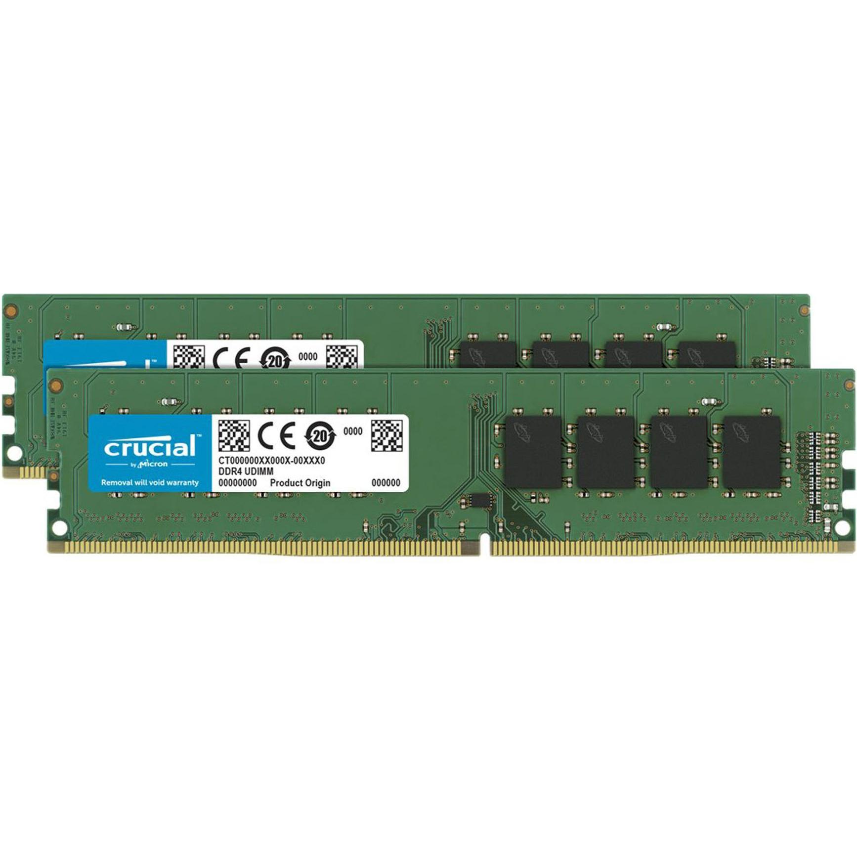 Crucial Desktop Memory (2 x 16GB, 3200 MHz, DDR4-RAM, U-DIMM)