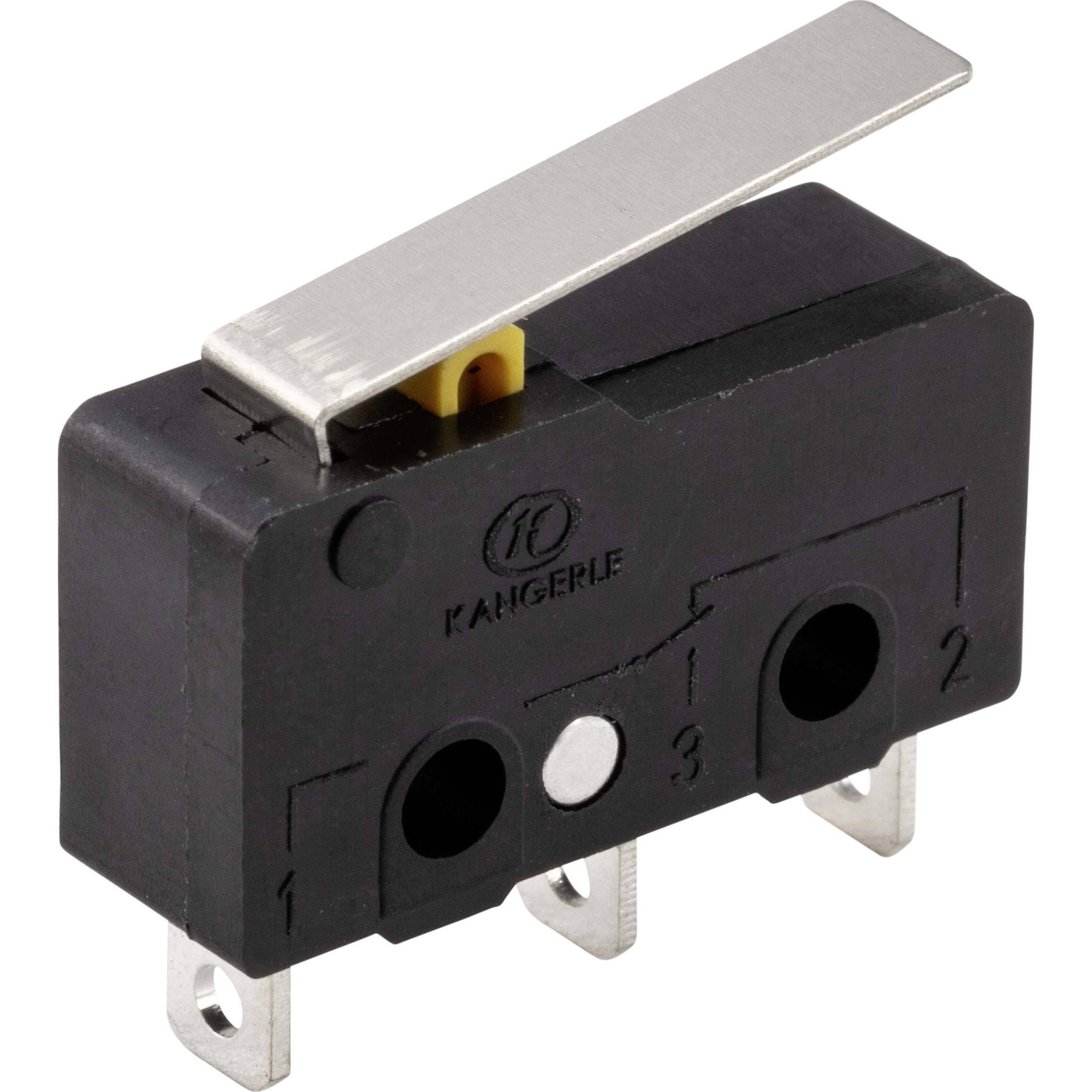 Tru Components Microinterruttore con leva KW12-5A-2A, Pulsante + Interruttore