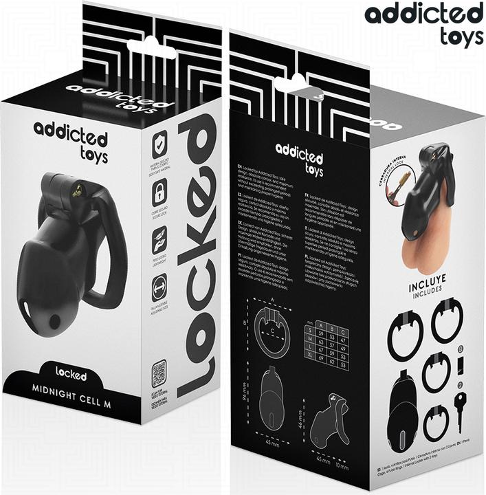 Actual product image Addicted toys Locked - Mindnight Cell Peniskã„Fig 4.2 cm Grã–Sse M