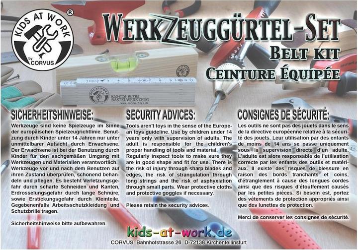 Productafbeelding Corvus Toys Gereedschapsset (7 onderdelen)
