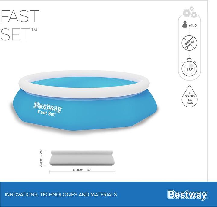 Immagine prodotto Bestway Fast Set Pool Set (Ø 305 x 66 cm)