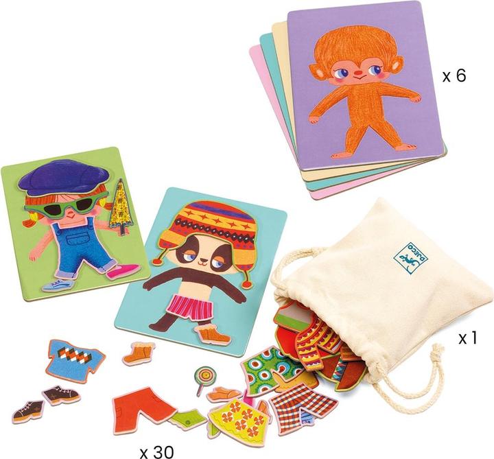 Image du produit Djeco Bingo Je m'habille (Multilingue)