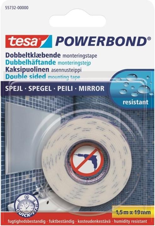 Actual product image tesa Powerbond UNIVERSAL double-sided mounting tape (19 mm)