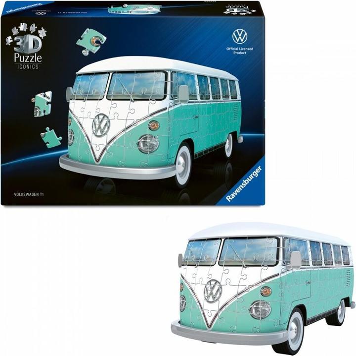 Actual product image Ravensburger 3D Puzzle 162 Teile - Iconics: Volkswagen T1 (162 pieces)