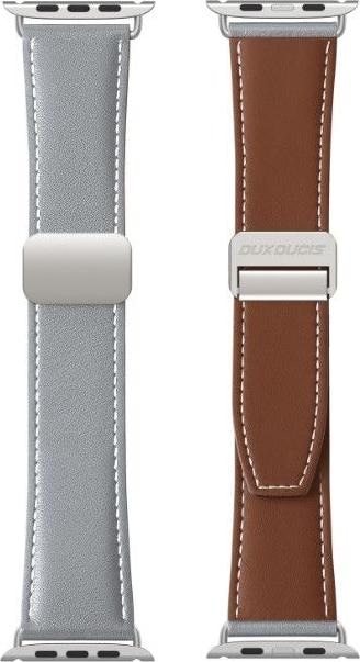 Actual product image Dux Ducis YA Strap (42 mm, 44 mm, 45 mm, 49 mm, Genuine leather, Apple Watch Series 1, Apple Watch Series 2, Apple Watch Series 3, Apple Watch Series 4, Apple Watch Series 5, Apple Watch Series 6, Apple Watch Series 7, Apple Watch Series 8, Apple Watch Series 9, Apple Watch SE, Apple Watch Ultra, Apple Watch Ultra 2)