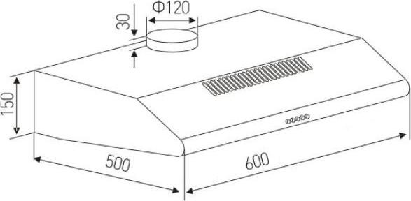 Produktbild PKM Dunstabzugshauben UBH4060-2H (Unterbauhaube)