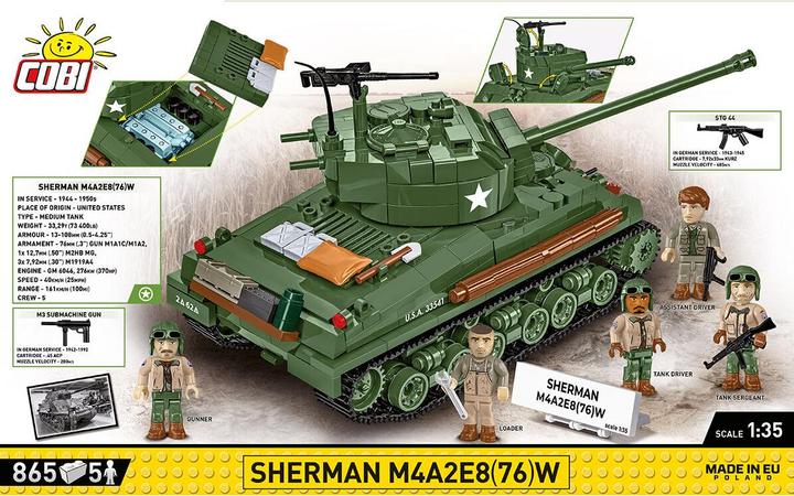 Produktbild Cobi Historical Collection Sherman M4A2E8 (76)W