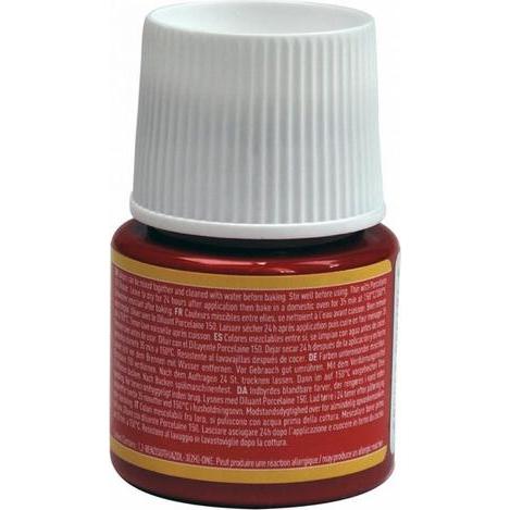 Thumbnail - Pebeo, Künstlerfarbe + Bastelfarbe, Porcelaine 155 (Scharlachrot, 45 ml)