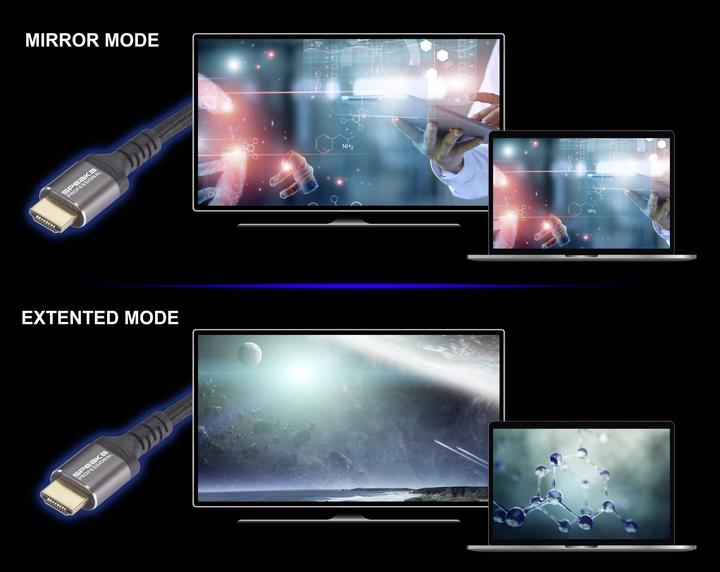 Produktbild SpeaKa Professional HDMI Anschlusskabel HDMI-A Stecker 1.00 m Grau (Metallgehäus (1 m)