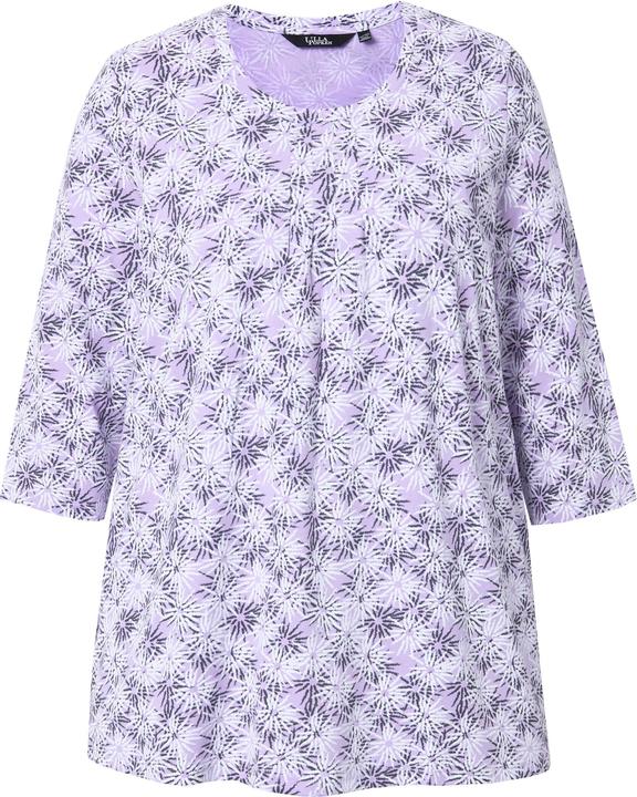 Produktbild Ulla Popken Shirt, Blüten, A-Linie, Rundhals, 3/4-Arm (50, 52)