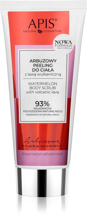 Apis Natural Cosmetics Apis Watermelon Refreshment Watermelon Body Scrub With Volcanic Lava 200Ml (200 ml)