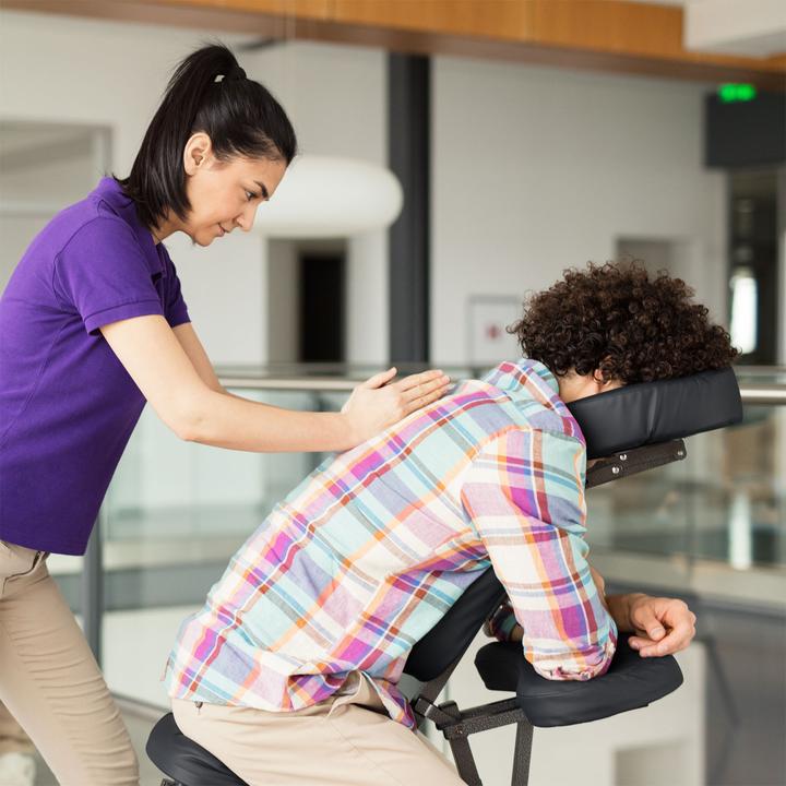 Produktbild Wiltec Toboli Massagestuhl klappbar 120 kg mobiler Tattoostuhl tragbar Behandlungsstuhl