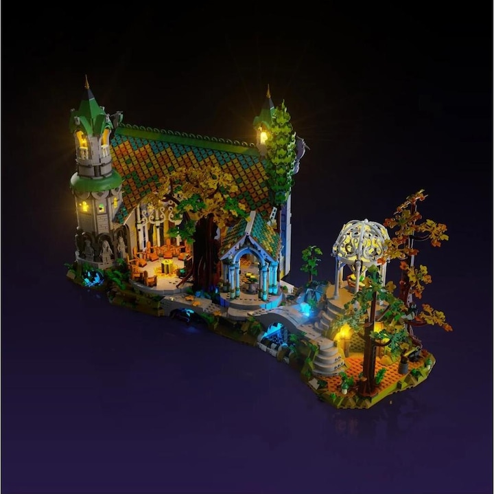Actual product image Light my bricks LMB 2.0 LEGO® The Lord of the Rings Rivendell #10316 Light Kit