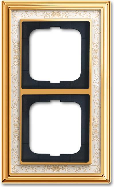 Actual product image Busch-Jaeger Frame 2-fold ms/pol Décor elf/ws 1722-836