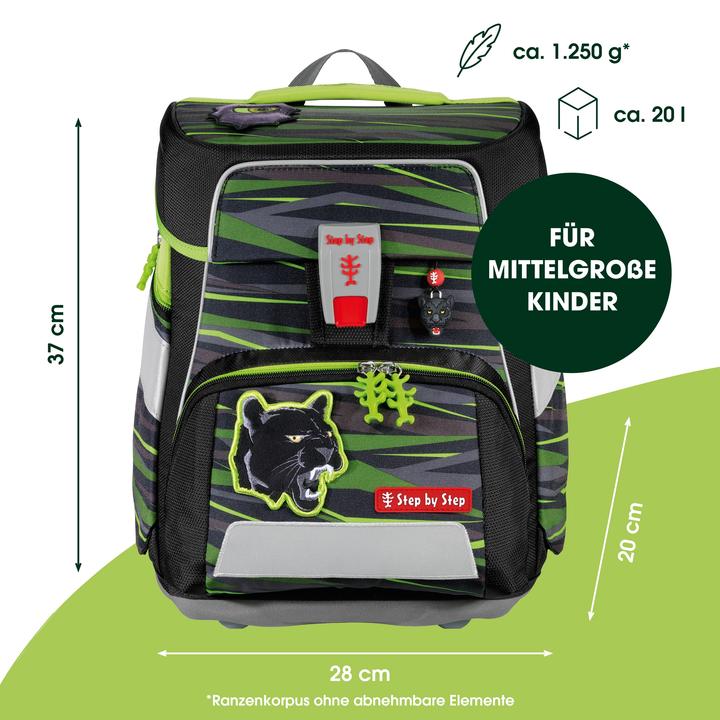 Actual product image Step by Step Schulranzen-Set SPACE „Wild Cat Chiko“, 8-tlg. (20 l)