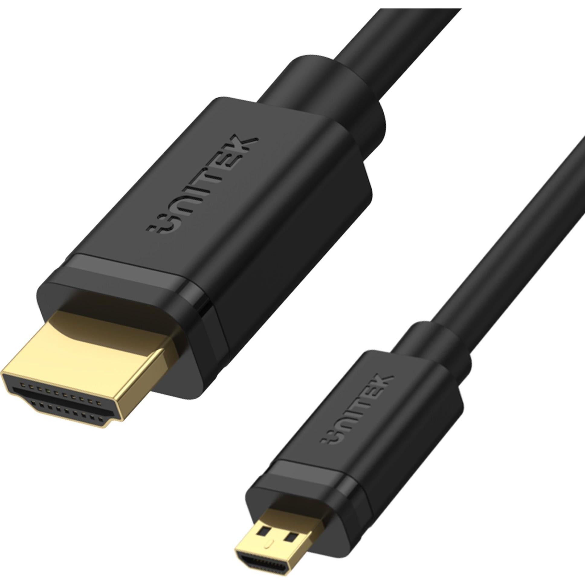 Unitek Y-C182 HDMI - microHDMI-KABEL v.2.0 4K 60HZ 2M (2 m) (Y-C182)