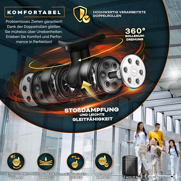 Produktbild Tillvex 3-teiliges Reisekoffer-Set mit Kofferwaage & Anhänger