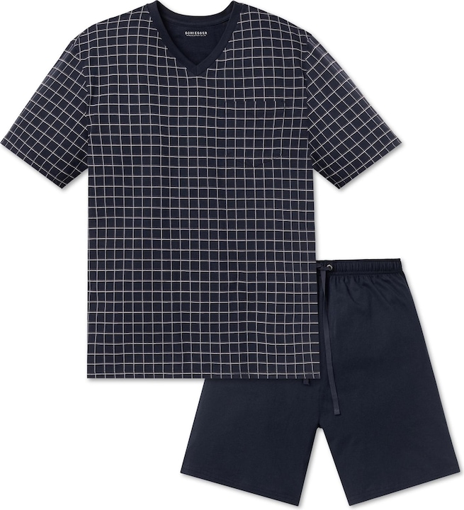 Image du produit Schiesser pyjama court shorty pyjama 100% coton | aussi en grande taille (62)